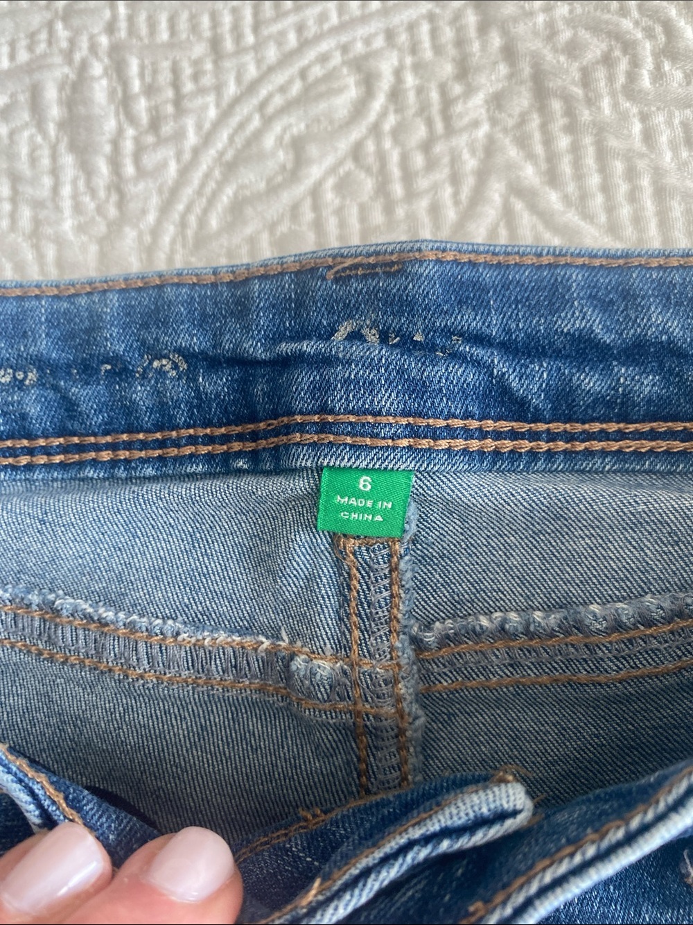 Dip Demim Slim High-Rise Women's Jeans in Medium Blue Sz 6 - Picture 8 of 13